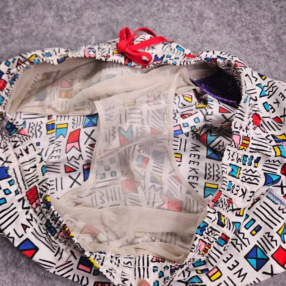 Chubbies Mens Retro Print Swim Trunks Beach Vacation Funky Party Pool Sz L READ